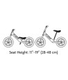 CRUZEE ORANGE - WITH BLACK WHEELS - ULTRALIGHT 2 KG