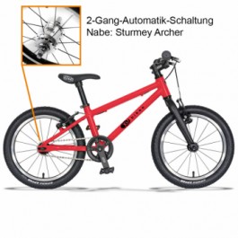 Detský bicykel KUBIKES 16L MTB 2-Gang - RED