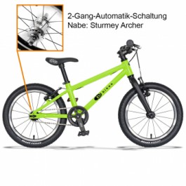 Detský bicykel KUBIKES 16L MTB 2-Gang - GREEN