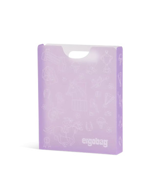 Ergobag plastové dosky / zakladač - horses purple
