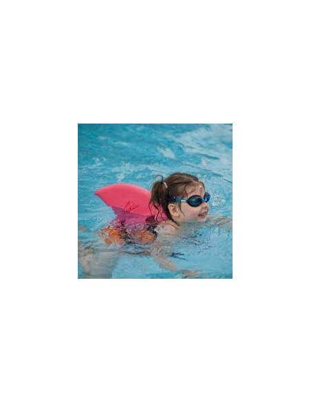 SwimFin Marble Yellow/Orange – žraločia plutva na chrbát pre učenie plávania (od 18 mesiacov)