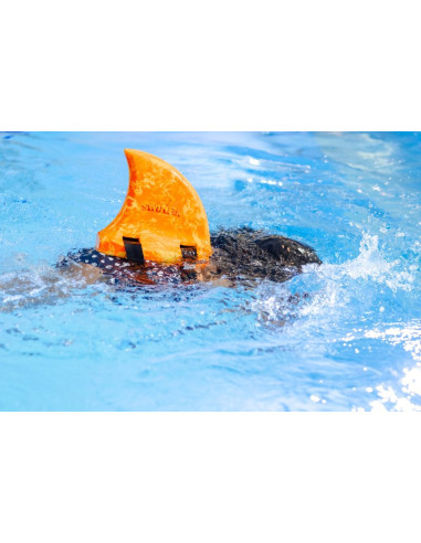 Swimfin Purple – žraločia plutva na chrbát pre učenie plávania (od 18 mesiacov)