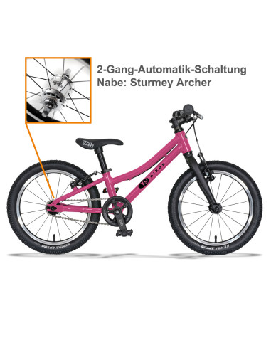 KUbikes 16S MTB 2-Gang Lasur Pink