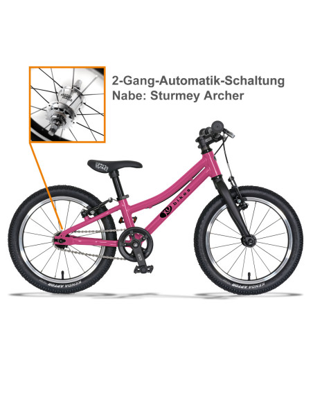 KUbikes 16S MTB 2-Gang Lasur Pink