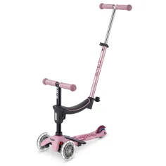 Mini Micro Mini2grow LED Dusty rose | dětská koloběžka | active-one.cz